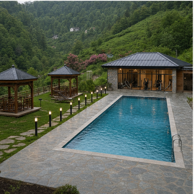 Concept pool and wellness area